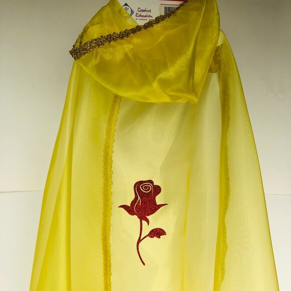 New w/Tag-Great Pretenders Yellow Belle Cape Costume, Size 5-7 (Cape Only) - Picture 12 of 12